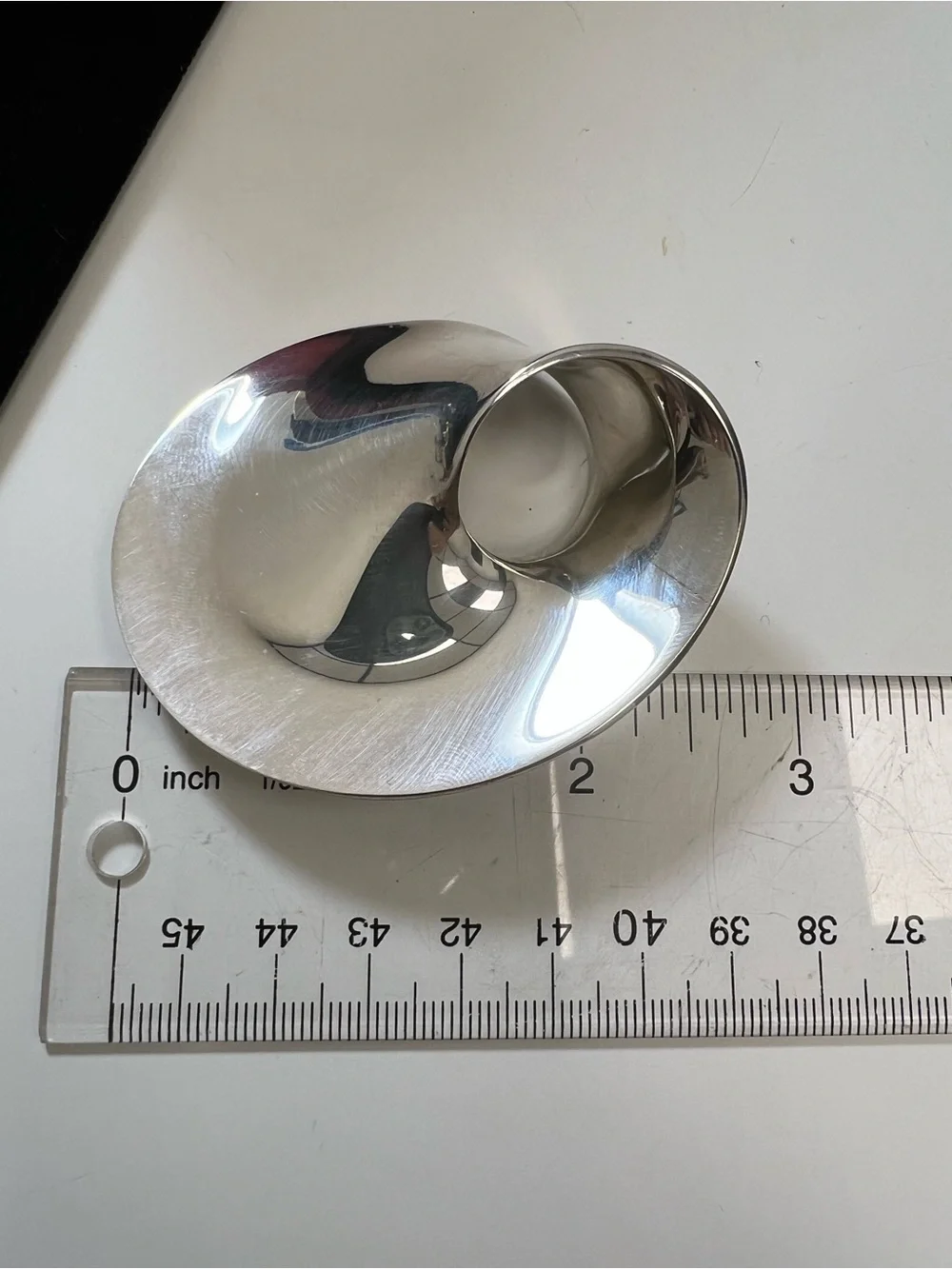 Georg Jensen Large Sterling Silver “MOBIUS” Brooch Pin Denmark